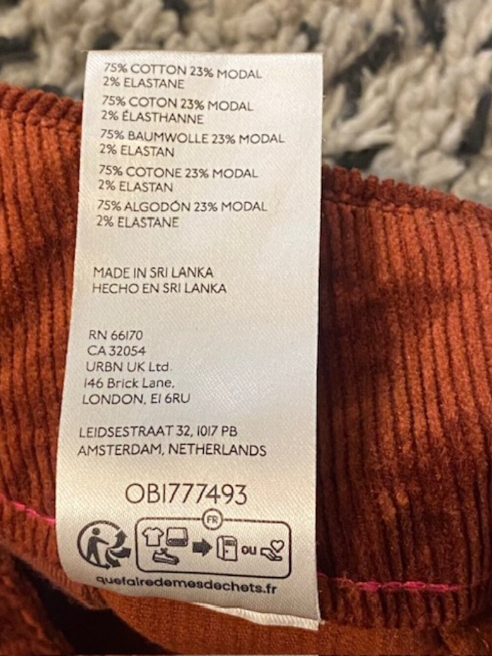 Anthropologie Maeve The Colette Corduroy Cropped Pants Size 31 - Picture 7 of 16